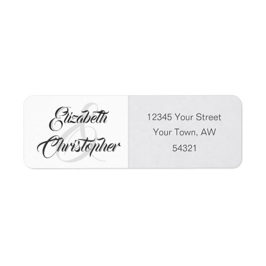 シンプルソフトグレーアンパサンド振幅 ラベル (正面)