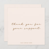 シンプルソフトピンクYou名刺 サンキューカード (正面/裏面)