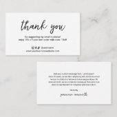 シンプルソーシャルメディミニマルアアイコンエレガント モダン 割引カード (正面/裏面)