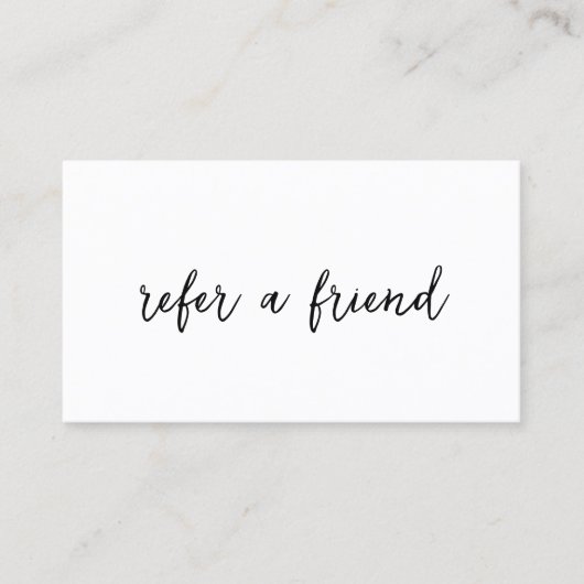 シンプルソーシャルメディミニマルアアイコンエレガント モダン 紹介カード (正面)