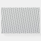 シンプルタイパパーソナライズされたー結婚タ ゲストブック (裏面)