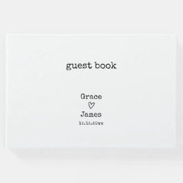 シンプルタイパパーソナライズされたー結婚タ ゲストブック