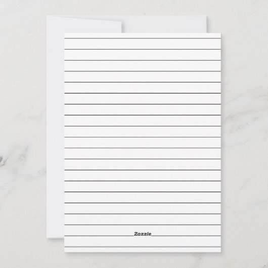 シンプルタイプライター文字ミニマル写真クリスマス シーズンカード (裏面)