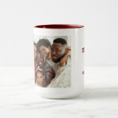 シンプルタイプライター | Merry Christmasフォトマグカップ マグカップ (中央)