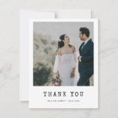 シンプルタイプ結婚ターの写真サンキューカード 案内状 (正面)