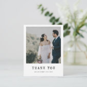 シンプルタイプ結婚ターの写真サンキューカード 案内状 (スタンド正面)