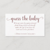 シンプルタイペシャワー | 砂漠のバラ写真リクエスト エンクロージャーカード (正面)