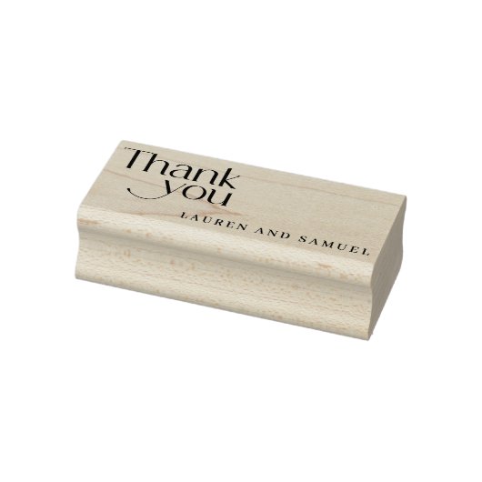 シンプルタイポグラフィの結婚カップルありがとう ラバースタンプ (スタンプ)