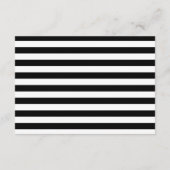 シンプルタイポグラフィの結婚宿泊カード エンクロージャーカード (裏面)