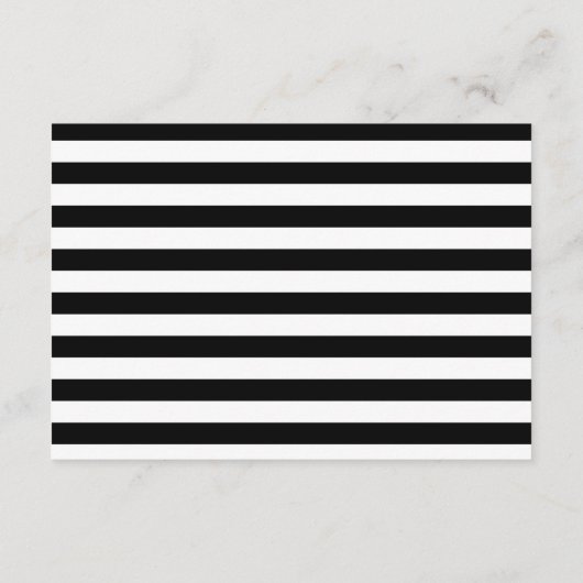 シンプルタイポグラフィの結婚宿泊カード エンクロージャーカード (裏面)