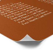 シンプルタイポグラフィの結婚座席表 ポスター (角)