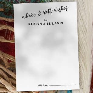 シンプルタイポグラフィアドバイス&ウェルウィーズ アドバイスカード