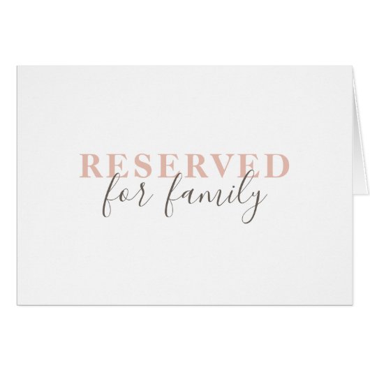 シンプルタイポグラフィエレガントの予約標識 (正面横)