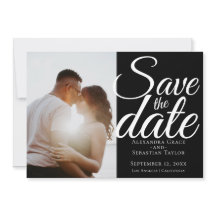 シンプルタイポグラフィエレガントウェディング日付の保存