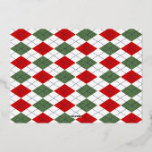 シンプルタイポグラフィエレガントクリスマスカップル3写真 箔シーズンカード (裏面)