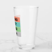 シンプルタイポグラフィカスタム父の日ギフト タンブラーグラス (左)