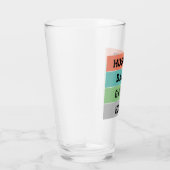 シンプルタイポグラフィカスタム父の日ギフト タンブラーグラス (右)