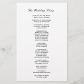 シンプルタイポグラフィクリーン平野結婚式 プログラム (裏面)