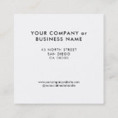 シンプルタイポグラフィクーポン割引カード 割引カード (裏面)