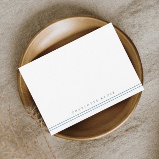 シンプルタイポグラフィストライプ サンキューカード