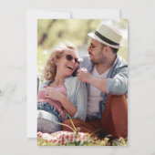 シンプルタイポグラフィフォト結婚ズ セーブザデート (裏面)