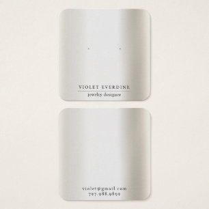 シンプルタイポグラフィミニマルイヤリング表示カード