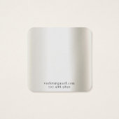 シンプルタイポグラフィミニマルイヤリング表示カード (裏面)