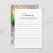 シンプルタイポグラフィメカスタムモリズフォトメモリアル 出欠カード (正面/裏面)