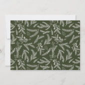 シンプルタイポグラフィモダンオリーブのクリスマスフォト シーズンカード (裏面)