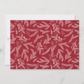 シンプルタイポグラフィモダンホワイトハッピーフォト シーズンカード (裏面)