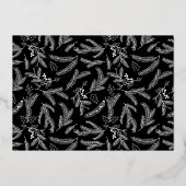 シンプルタイポグラフィモダン写真 箔シーズンカード (裏面)