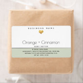 シンプルタイポグラフィモダン金ゴールドハート体バター ラベル (インサイチュ)