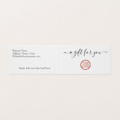 シンプルタイポグラフィロゴ付きギフト 名刺 (外部フラット)