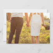 シンプルタイポグラフィ写真リハーサル昼食会 招待状 (裏面)