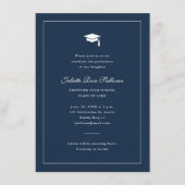 シンプルタイポグラフィ卒業 エンクロージャーカード (正面)