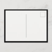 シンプルタイポグラフィ名モダン日付の保存 案内ポストカード (裏面)