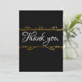 シンプルタイポグラフィ結婚サンキューカード サンキューカード (スタンド正面)