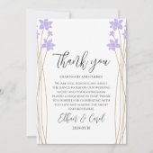 シンプルタイポグラフィ結婚サンキューカード サンキューカード (正面)