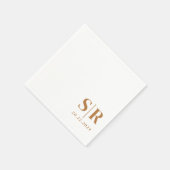 シンプルタイポグラフィ結婚ズ スタンダードカクテルナプキン (角)