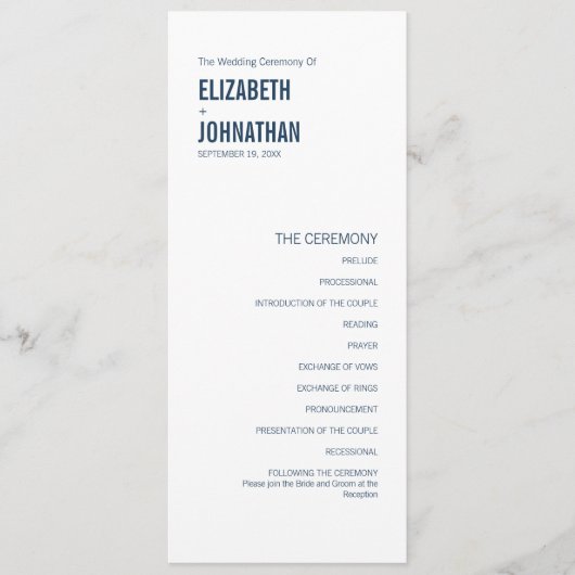 シンプルタイポグラフィ結婚ズ プログラム (正面)