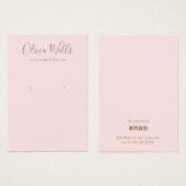 シンプルタイポグラフィ表示カード (正面&裏面)