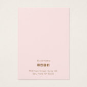 シンプルタイポグラフィ表示カード (裏面)