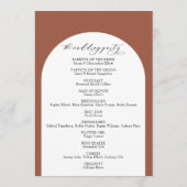 シンプルタイポグラフィ、アーチオエレガントンテラコッタ プログラム (裏面)