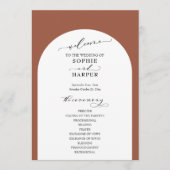 シンプルタイポグラフィ、アーチオエレガントンテラコッタ プログラム (正面)