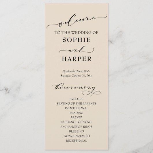 シンプルタイポグラフィ、クリエレガントーム プログラム (正面)