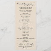 シンプルタイポグラフィ、クリエレガントーム プログラム (裏面)