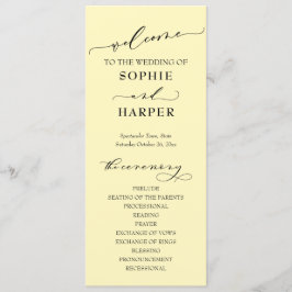 シンプルタイポグラフィ、バタエレガントーイエロー プログラム