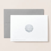 シンプルタイポグラフィ | 休日の挨拶 箔カード (裏面封筒付き)