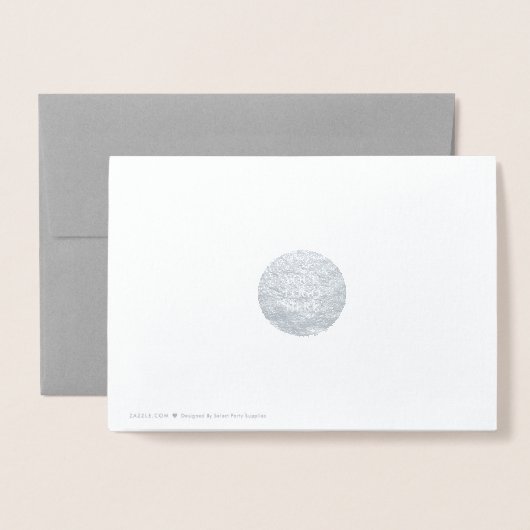 シンプルタイポグラフィ | 休日の挨拶 箔カード (裏面封筒付き)