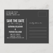 シンプルタイポグラフィ |写真はがきを保存する 案内ポストカード (裏面)